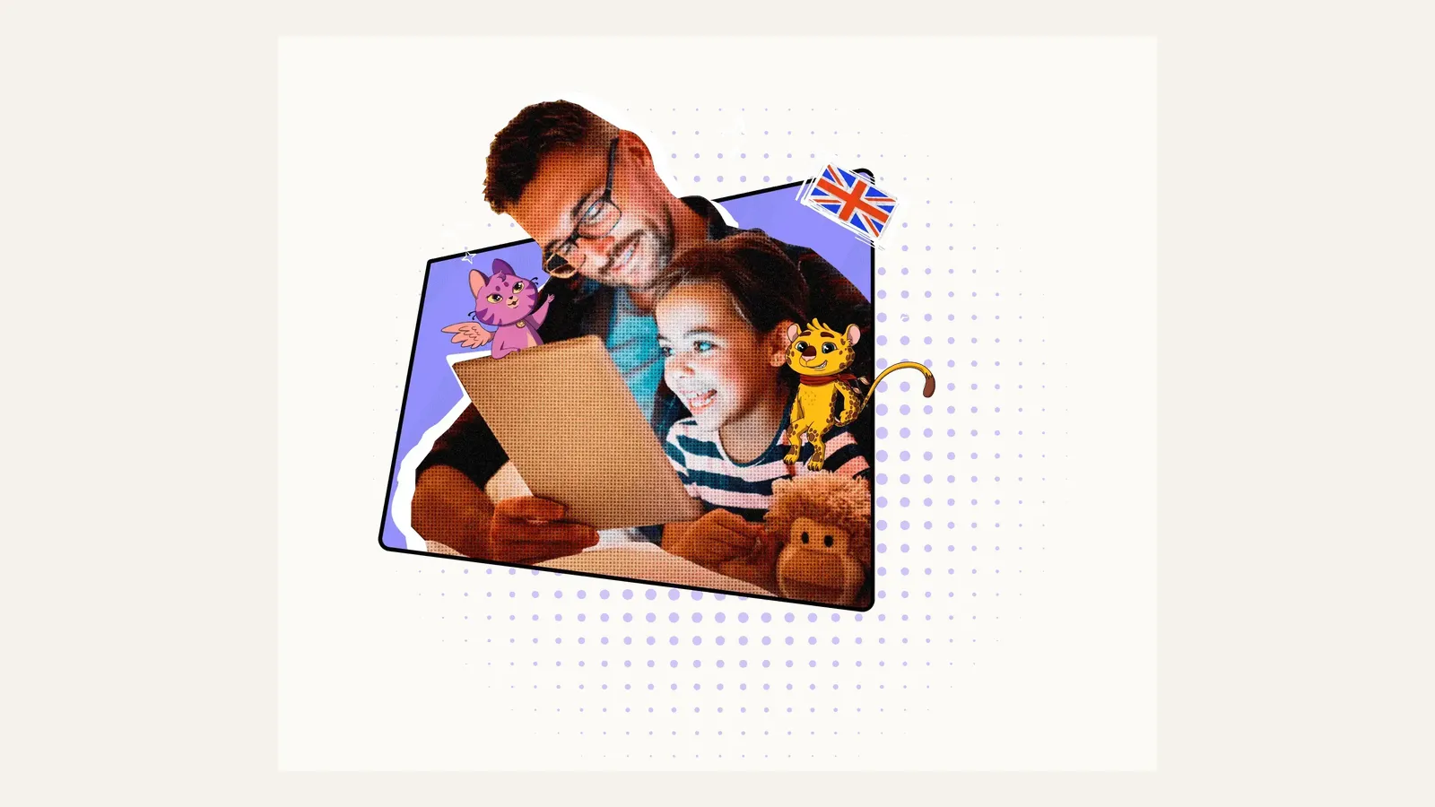 Novakid online English lesson with a child and teacher on screen