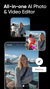 Pics Art review screenshot showing the Picsart AI photo and video editor app