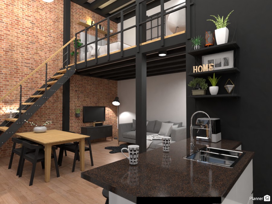 Planner5D review hero showing an AI room design and editable floor plan concept