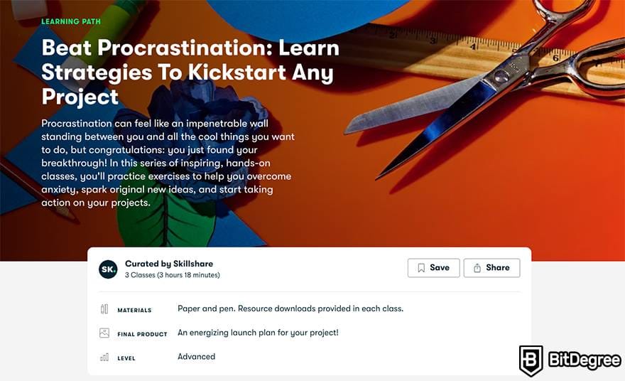 Skillshare Learning Paths
